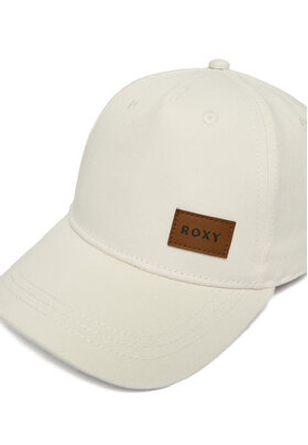 Roxy Czapka z daszkiem CWBEO-RX-W3-005-SS26 Biały. Kolor: biały. Materiał: bawełna