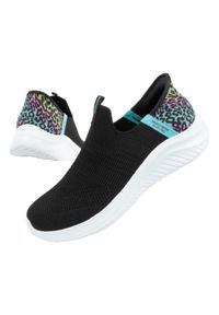 skechers - Buty do chodzenia damskie Skechers 303801LBKMT. Kolor: czarny. Materiał: guma, tkanina. Model: Skechers Sport. Sport: turystyka piesza