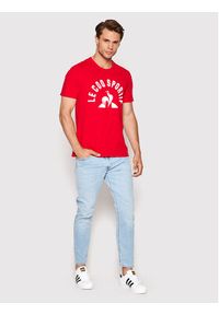 Le Coq Sportif T-Shirt 2210559 Czerwony Regular Fit. Kolor: czerwony. Materiał: bawełna