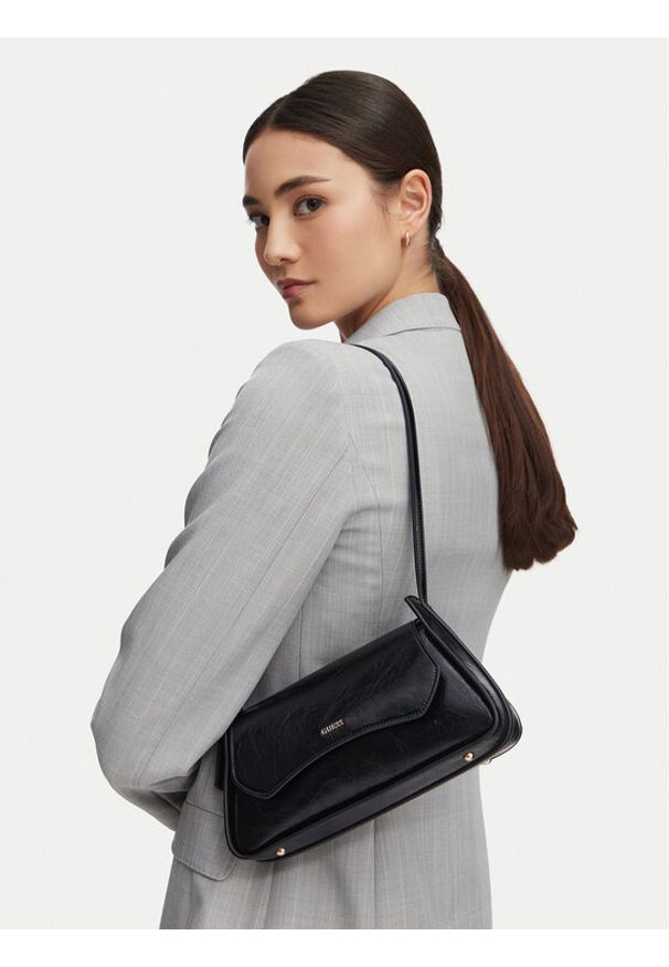 Guess Torebka Xena HWTC97 31190 Czarny. Kolor: czarny. Materiał: skórzane