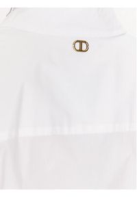 TwinSet - TWINSET Sukienka koszulowa 231TT2045 Biały Regular Fit. Kolor: biały. Materiał: bawełna. Typ sukienki: koszulowe #2