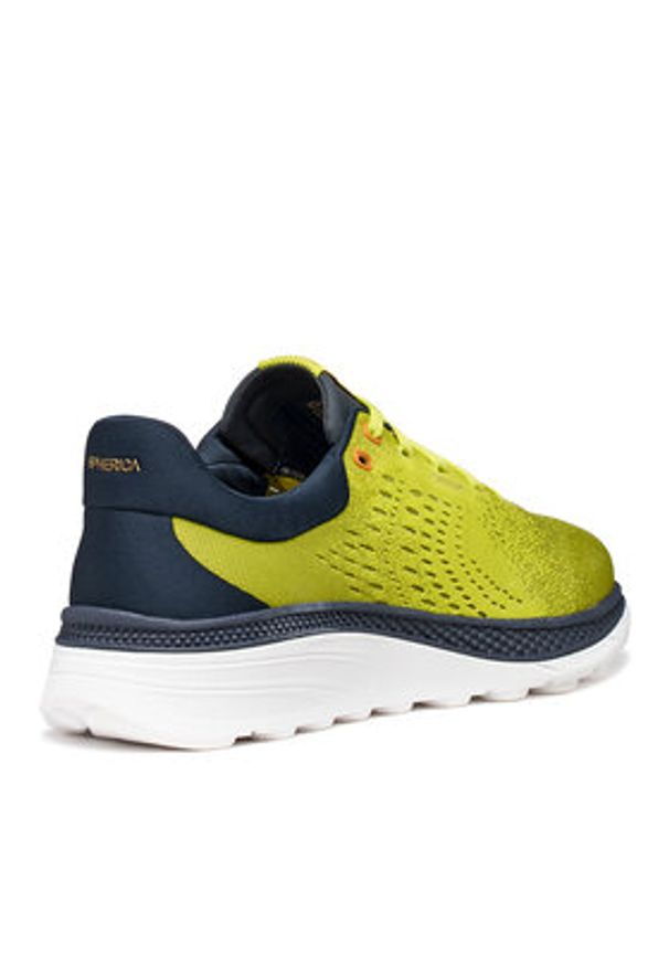 Geox Sneakersy U Spherica Actif X1 U65HUB 0006K C3SF4 Zielony. Kolor: zielony. Materiał: materiał