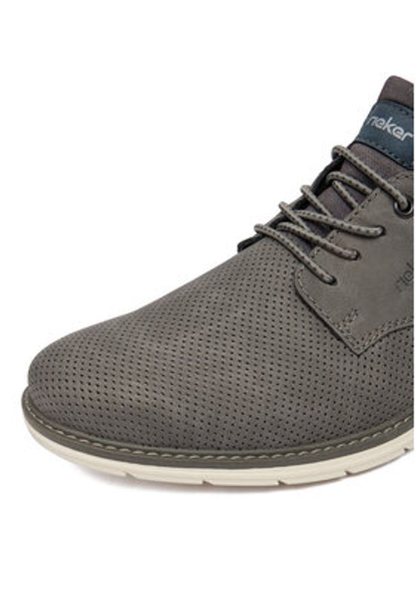 Rieker Półbuty 14450-42 Szary. Kolor: szary. Materiał: materiał