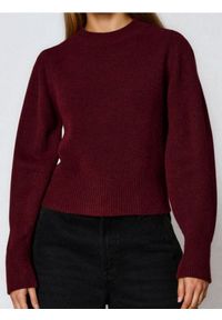 Sinsay - Sweter basic - bordowy. Kolor: czerwony
