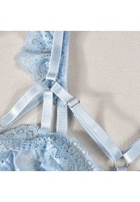 Intica - Komplet bielizny tiulowej z koronką na wyjątkowe okazje Alise. Kolor: biały. Materiał: tiul, koronka. Wzór: koronka #3