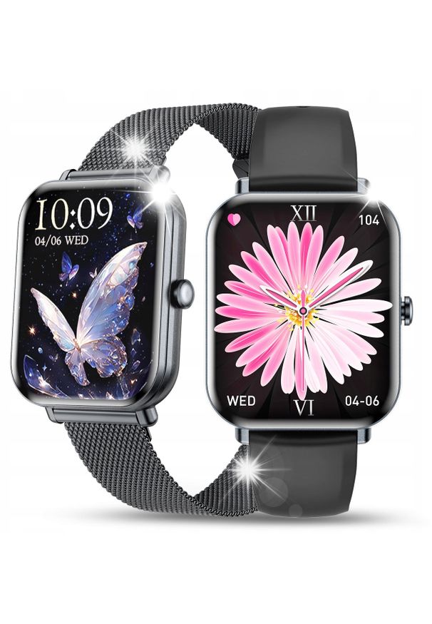 Smartwatch JG Smart Smartwatch Zegarek Menu PL Dla Kobiety + 2 Paski + Rozmowy Powiadomienia. Rodzaj zegarka: smartwatch
