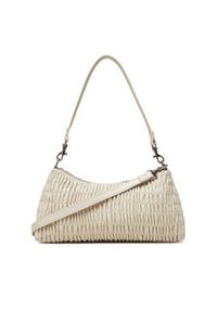Calvin Klein Jeans Torebka Rouched Shoulder Bag LV04K3088G Écru. Materiał: skórzane #5