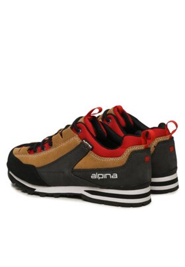 Alpina Trekkingi Royal Vibram 627F-3 Beżowy. Kolor: beżowy. Materiał: zamsz, skóra. Sport: turystyka piesza