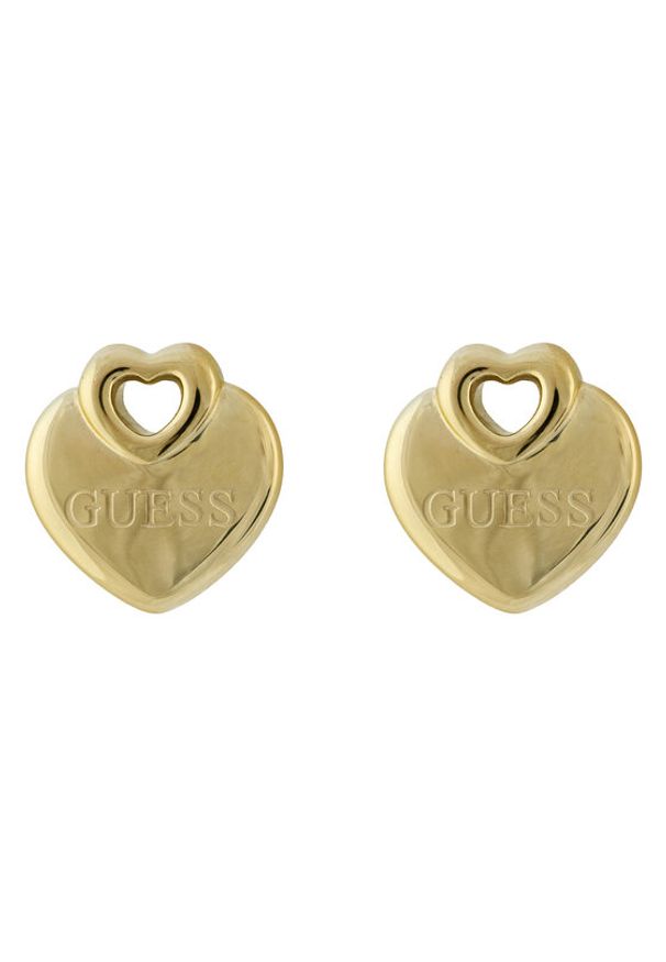 Guess Kolczyki JUBE05 218JW Złoty. Materiał: metalowe. Kolor: złoty
