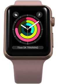 Apple Refurbished smartwatch Watch Series 3, 42mm Gold Aluminium Case with Pink Sand Sport Band (Renewd). Rodzaj zegarka: smartwatch. Kolor: różowy. Styl: sportowy #1