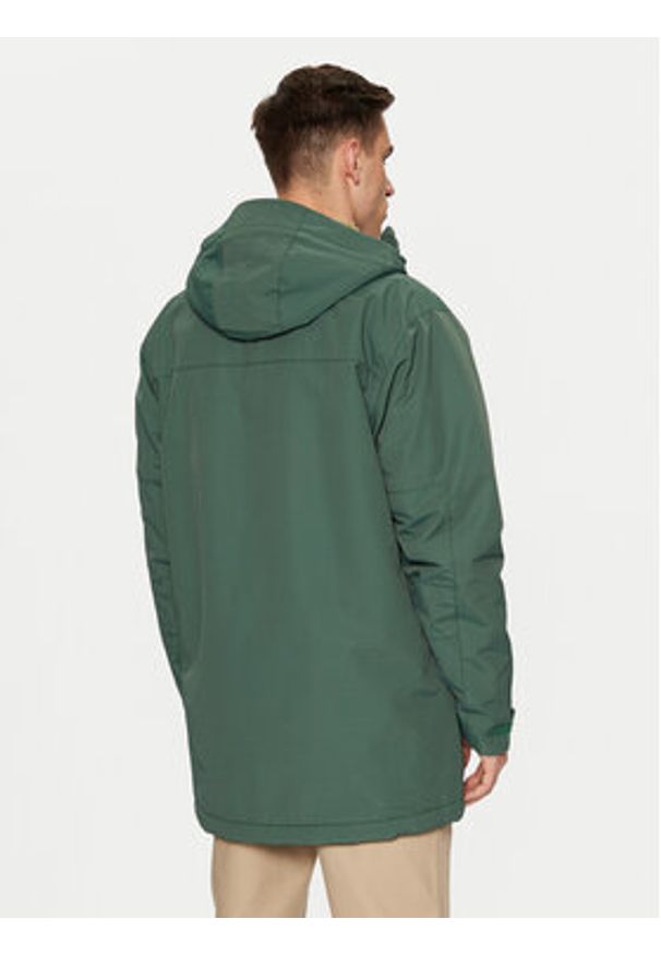 Quiksilver Parka Overcast 3K EQYJK04087 Zielony Regular Fit. Kolor: zielony. Materiał: bawełna, syntetyk