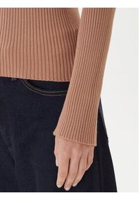 Kontatto Sweter 3M0830C Beżowy Slim Fit. Kolor: beżowy. Materiał: syntetyk #5