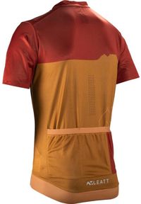 LEATT - Koszulka rowerowa męska Leatt Jersey MTB Trail 3.0. Kolor: czerwony. Materiał: jersey
