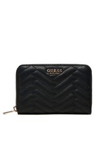 Guess Duży Portfel Damski SWQG95 08140 Czarny. Kolor: czarny. Materiał: skóra