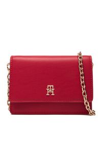 TOMMY HILFIGER - Tommy Hilfiger Torebka Th Icon Card Holder W/Chain AW0AW18248 Czerwony. Kolor: czerwony. Materiał: skórzane #2