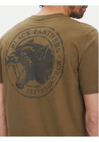 Aeronautica Militare T-Shirt 251TS2424J641 Khaki Regular Fit. Kolor: brązowy. Materiał: bawełna #4