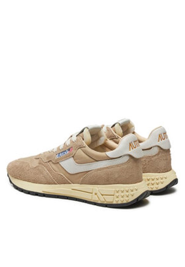 AUTRY Sneakersy WWLM NC08 Brązowy. Kolor: brązowy. Materiał: skóra, zamsz
