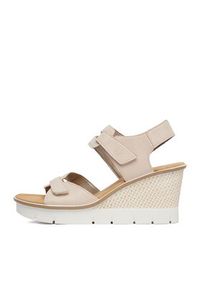 Rieker Sandały 68556-31 Beżowy. Kolor: beżowy. Materiał: skóra, syntetyk #6