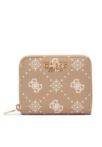Guess Portfel Carrie Logo Slg SWGP98 98137 Beżowy. Kolor: beżowy. Materiał: skóra #1