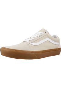 Tenisówki Vans Model Old Skool Kolor Jasnobrązowy. Kolor: beżowy, wielokolorowy, brązowy. Materiał: skóra, tkanina. Model: Vans Old Skool #1