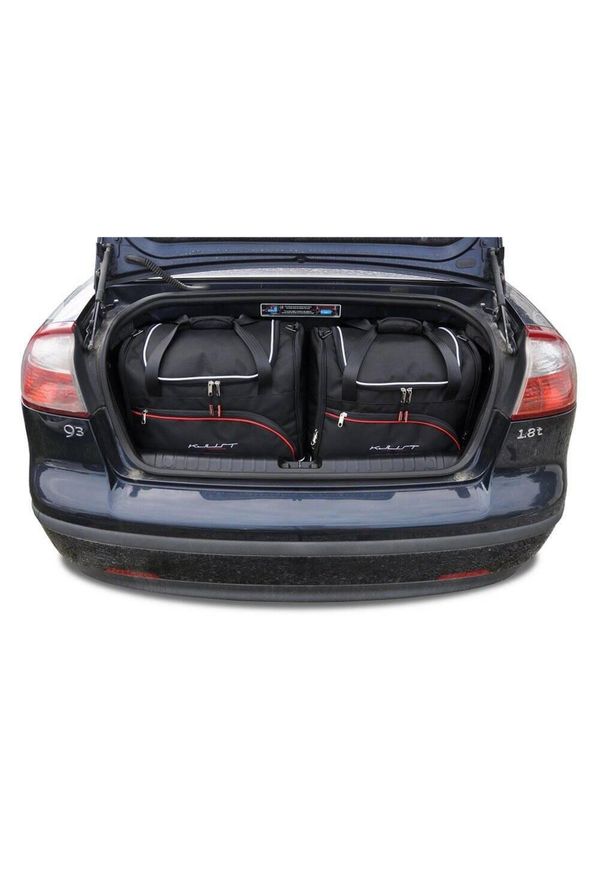 KJUST - Torby Do Bagażnika Saab 9-3 Cabrio 2002-2015 4Szt Kjust. Kolor: czarny. Styl: sportowy