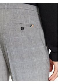 BOSS - Boss Spodnie garniturowe H-Genius-224 50500110 Szary Slim Fit. Kolor: szary. Materiał: wiskoza