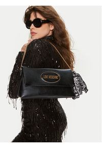 Love Moschino - LOVE MOSCHINO Torebka JC4034PP1LLE100A Czarny. Kolor: czarny. Materiał: skórzane