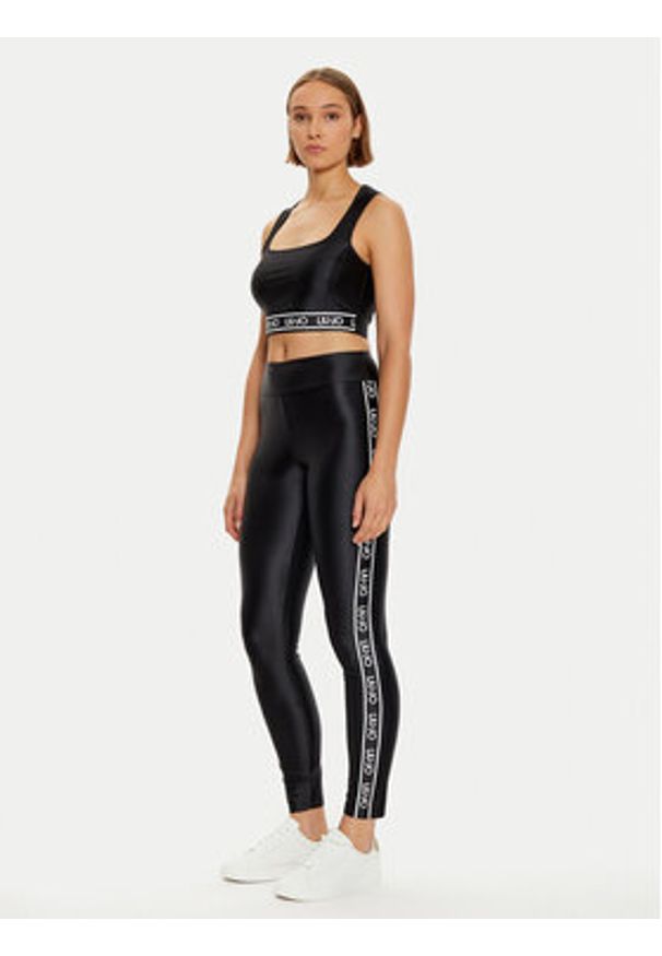 Liu Jo Sport Legginsy TF4192 J4726 Czarny Slim Fit. Kolor: czarny. Materiał: syntetyk. Styl: sportowy
