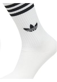 Adidas - adidas Zestaw 3 par wysokich skarpet unisex 3-Stripes High JV7418 Kolorowy. Materiał: materiał, bawełna. Wzór: kolorowy #4