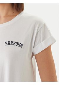Barbour T-Shirt Bede LTS0718WH11 Biały Regular Fit. Kolor: biały. Materiał: bawełna #4