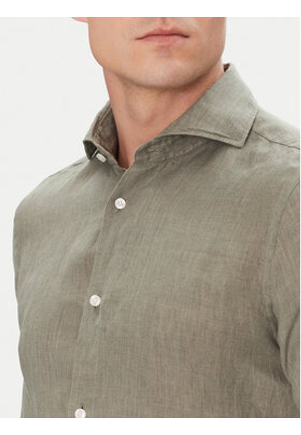 JOOP! Koszula 17 JSH-146Pai-W 30046075 Zielony Slim Fit. Kolor: zielony. Materiał: len