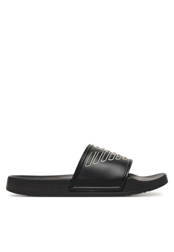 Klapki Emporio Armani. Kolor: czarny