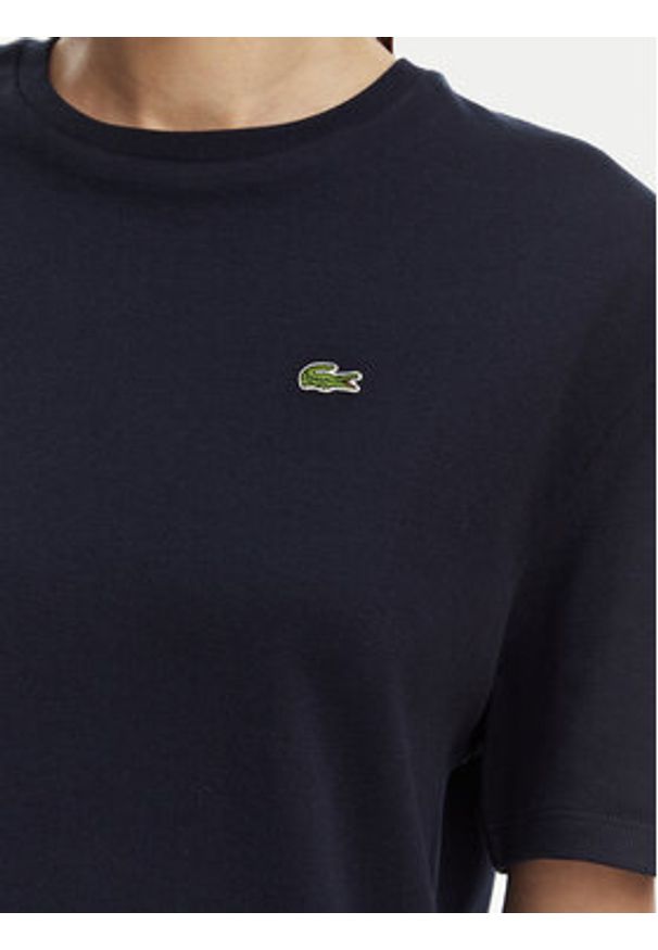 Lacoste Sukienka codzienna EF2883 Granatowy Oversize. Okazja: na co dzień. Kolor: niebieski. Materiał: bawełna. Typ sukienki: proste, oversize. Styl: casual