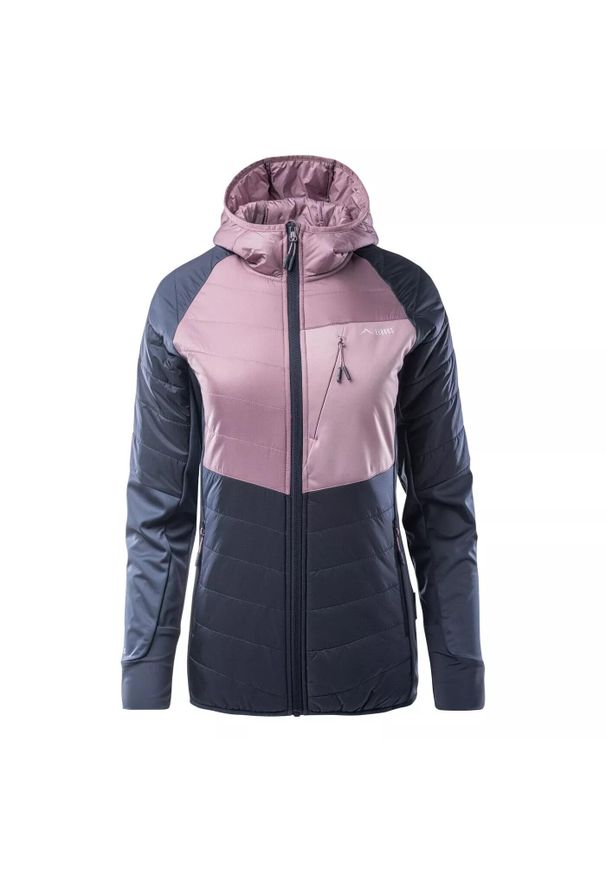 Elbrus - Kurtka Softshellowa Damska Pikowanie. Kolor: różowy, niebieski, wielokolorowy. Materiał: softshell. Sport: turystyka piesza