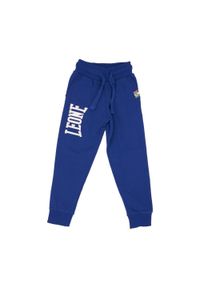 LEONE 1947 APPAREL - Dziecięce joggery basic z dużym logo. Kolor: niebieski. Sport: joga i pilates