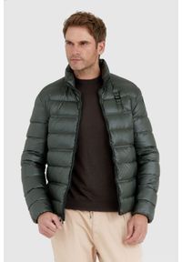 Blauer USA - BLAUER Ciemnozielona puchowa kurtka męska SETH, Rozmiar 3XL. Kolor: zielony. Materiał: puch