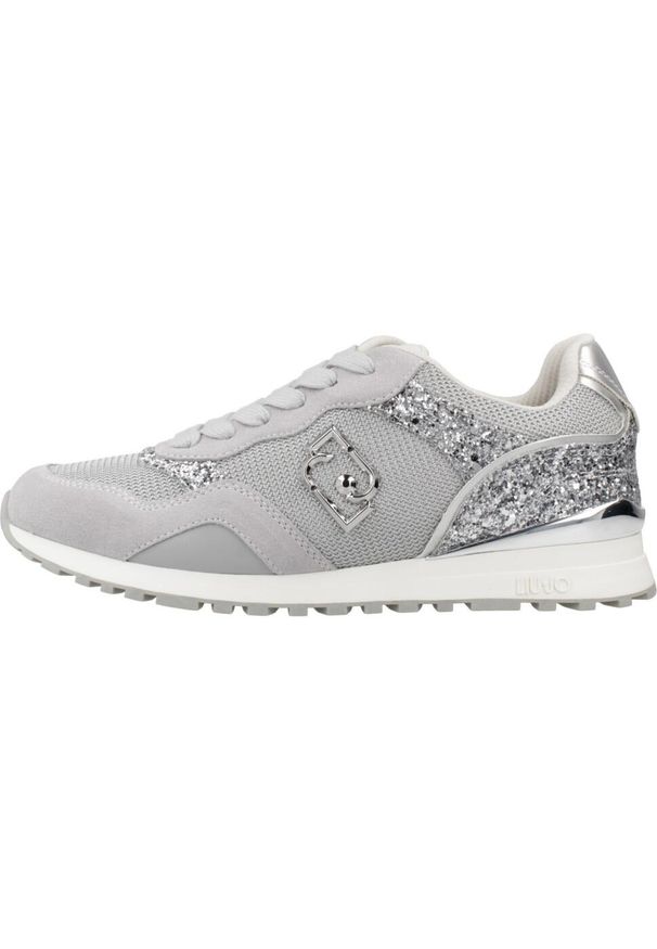 Liu Jo - Kapcie LIU-JO MAXI WONDER LOW 02 Szary. Kolor: szary. Materiał: tkanina, skóra. Styl: sportowy