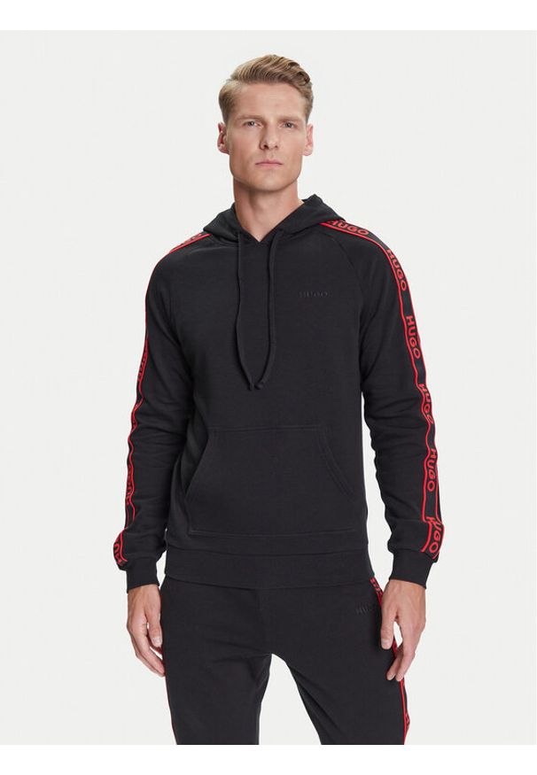 Hugo - HUGO Bluza Liam 50540921 Czarny Regular Fit. Kolor: czarny. Materiał: bawełna