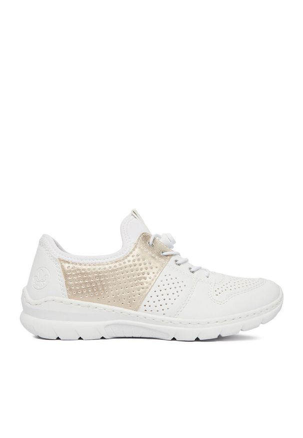 Sneakersy Rieker. Kolor: biały
