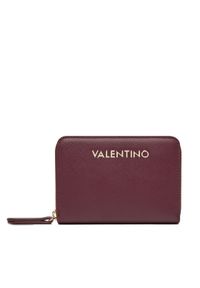 VALENTINO - Valentino Duży Portfel Damski Zero Pre VPS7B3137 Bordowy. Kolor: czerwony. Materiał: skóra