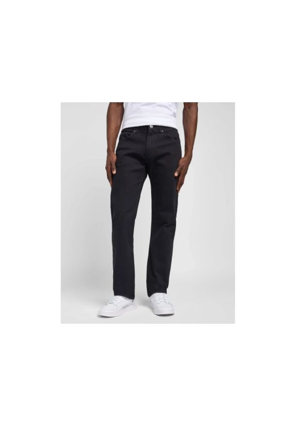 Lee - MESKIE SPODNIE LEE SLIM FIT MVP BLACK 112324636