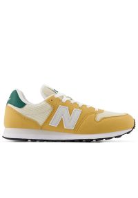Buty New Balance GM500RTG - żółte. Kolor: żółty. Materiał: materiał, syntetyk. Szerokość cholewki: normalna