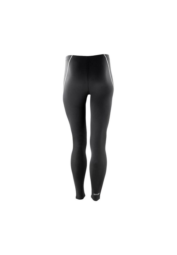 SPIRO - Męskie Spodnie Bodyfit Base Layer. Kolor: czarny