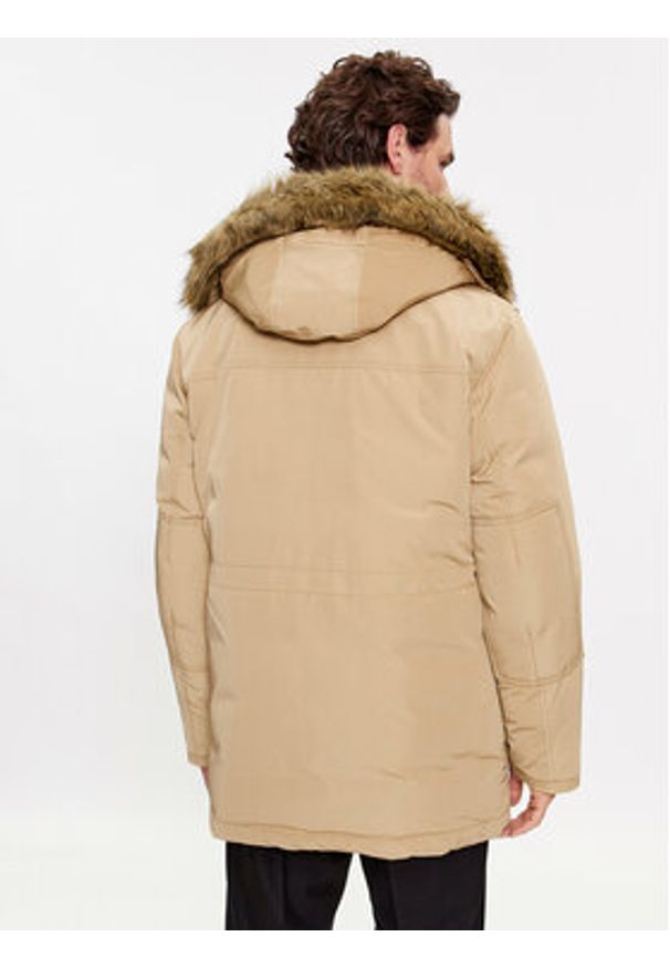 BOSS - Boss Kurtka puchowa Dadico 50499371 Beżowy Regular Fit. Kolor: beżowy. Materiał: syntetyk