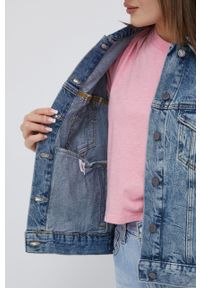 Superdry kurtka jeansowa damska kolor granatowy przejściowa. Okazja: na co dzień. Kolor: niebieski. Materiał: jeans. Styl: casual #4