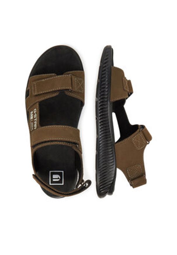 G-Star RAW - G-Star Raw Sandały ROY1-11 MI08 Brązowy. Kolor: brązowy. Materiał: nubuk, skóra