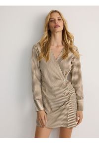 Reserved - Sukienka mini - wielobarwny. Materiał: bawełna, wiskoza, tkanina. Typ sukienki: koszulowe. Długość: mini #1