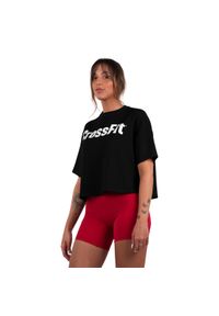 NORTHERN SPIRIT - T-shirt damski oversize Northern Spirit Baggy. Kolor: czarny, niebieski, wielokolorowy. Sport: fitness #1