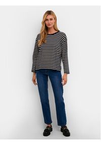 Kaffe Bluzka Winny 10507727 Granatowy Regular Fit. Kolor: niebieski. Materiał: bawełna #3