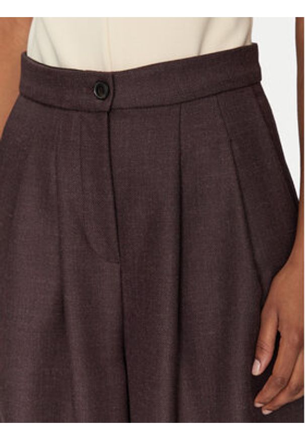 Haveone Spodnie materiałowe PVI-M061 Bordowy Regular Fit. Kolor: czerwony. Materiał: syntetyk